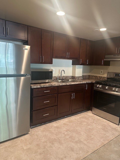 Floor plan for 1 bed, 1 bath, 500 sqft